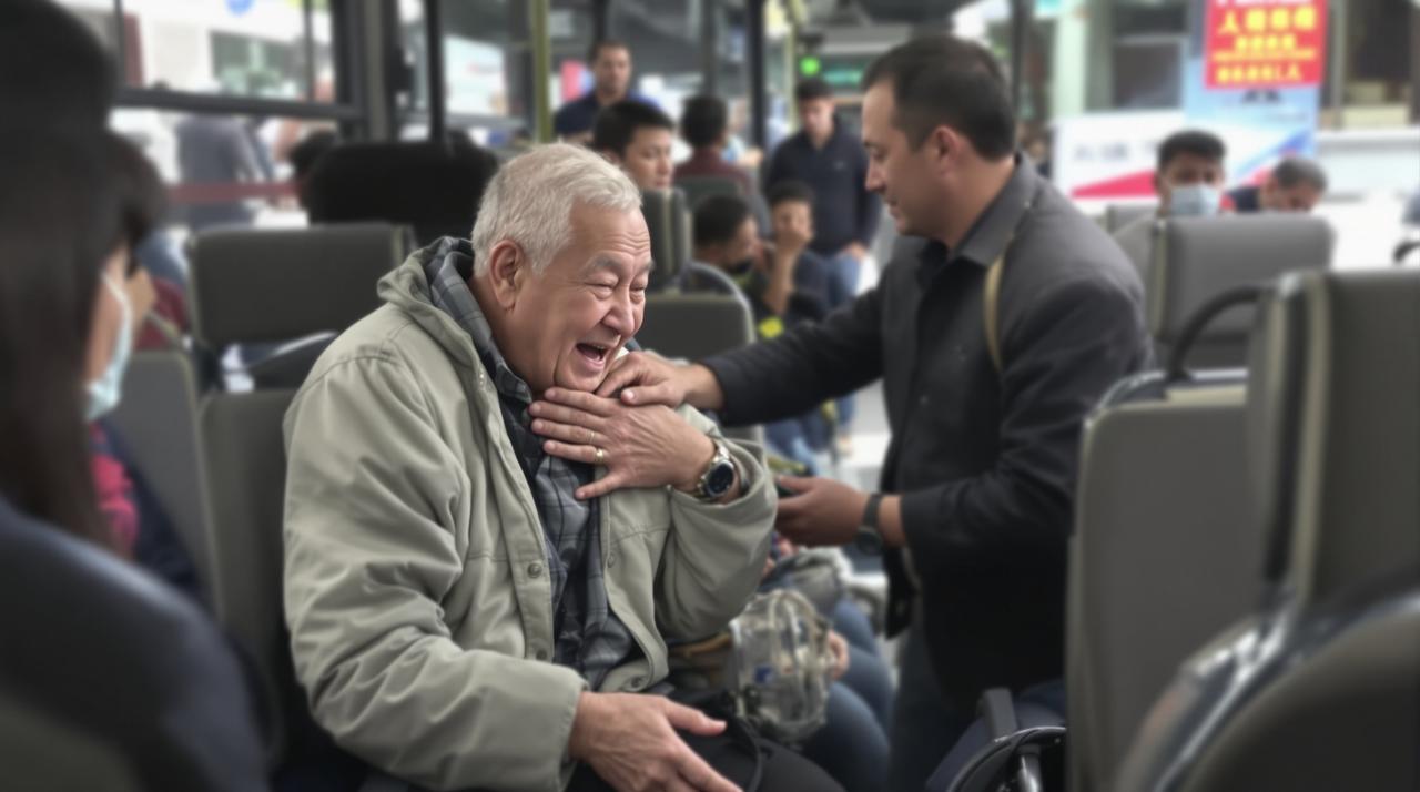 老人公交车上晕倒,全车乘客无人施救引争议